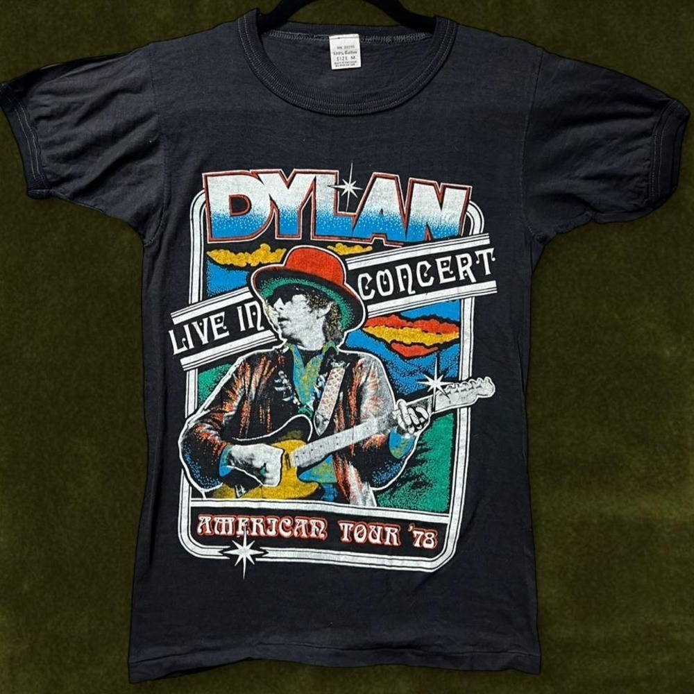 Vintage 1978 Bob Dylan American Tour Tee - Modern XS/S